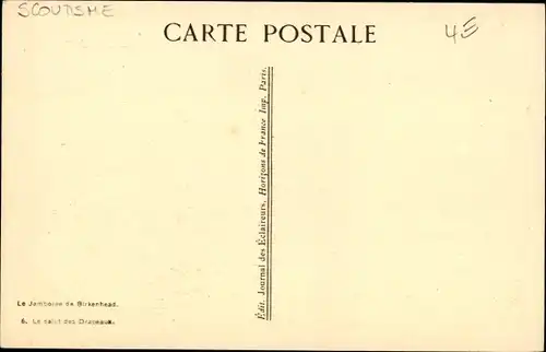 Ak Birkenhead North West England, Jamboree, salut des Drapeaux, Pfadfinder
