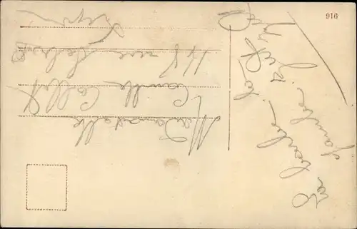 Ak Frau mit Hut und Fächer