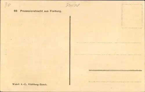 Ak Prozessionstracht aus Freiburg, Zwei Frauen in Landestrachten