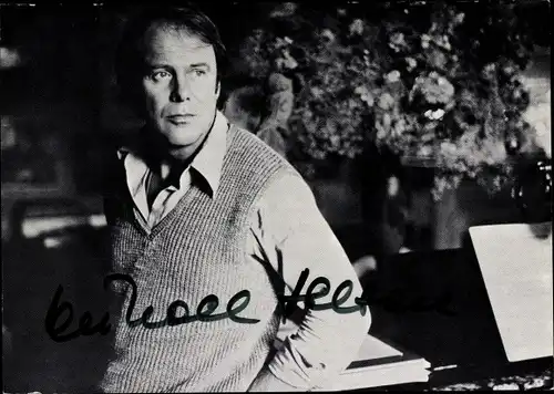 Ak Schauspieler Michael Heltau, Liedercircus, Autogramm