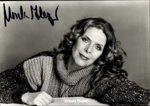 Ak Schauspielerin Ursula Heyer, Portrait, Autogramm