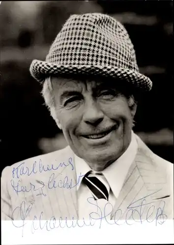 Ak Schauspieler Johannes Heesters, Portrait, Autogramm