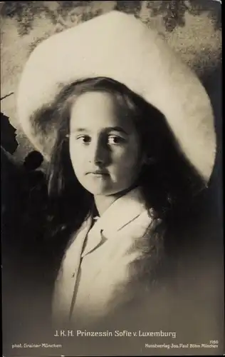 Ak Princesse Sophie de Luxembourg, Prinzessin Sophie von Luxemburg