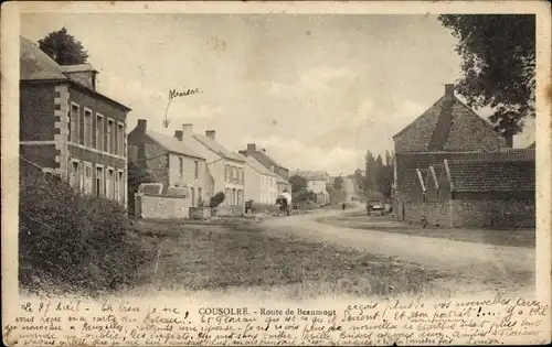 Ak Cousolre Nord, Route de Beaumont