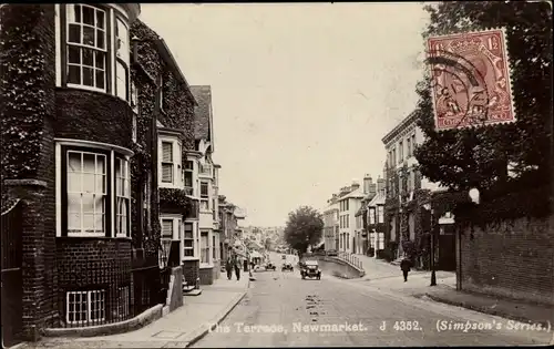 Ak Newmarket Suffolk England, The Terrace