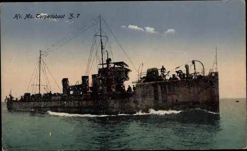 Ak Koninklijke Marine, Hr. Ms. Torpedoboot Z7, Niederländ. Kriegsschiff