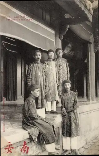 Ak Annam Vietnam, Groupe d'eunuques, Vietnamesische Eunuchen
