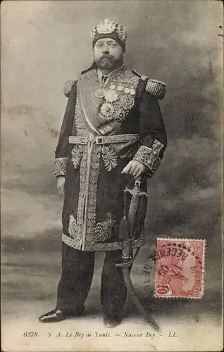 Ak Le Bey de Tunis, Naceur Bey, Muhammad V an-Nasir