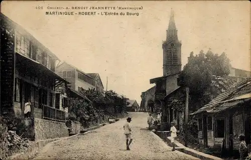 Ak Robert Martinique, L'Entrée du Bourg