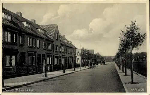 Ak Maasluis Südholland Niederlande, Koningin Wilhelmina Laan