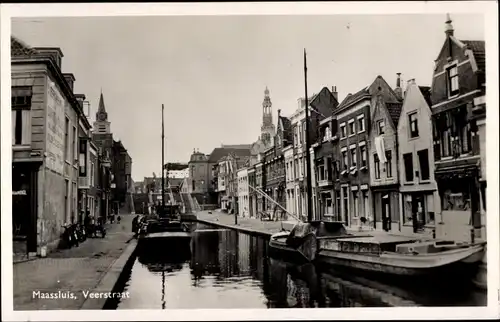 Ak Maassluis Südholland, Veerstraat