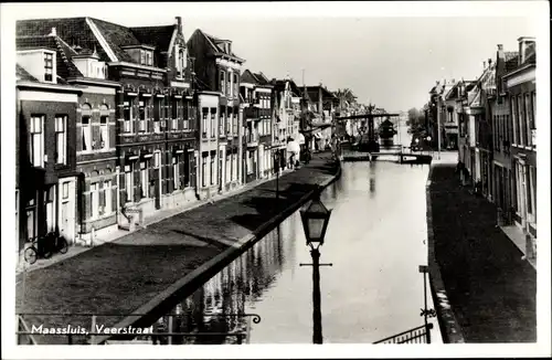 Ak Maassluis Südholland, Veerstraat