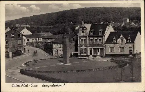 Ak Quierschied im Saarland, Kriegerdenkmal