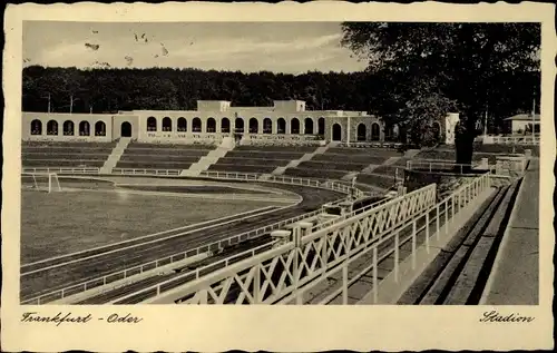 Ak Frankfurt an der Oder, Blick ins Stadion