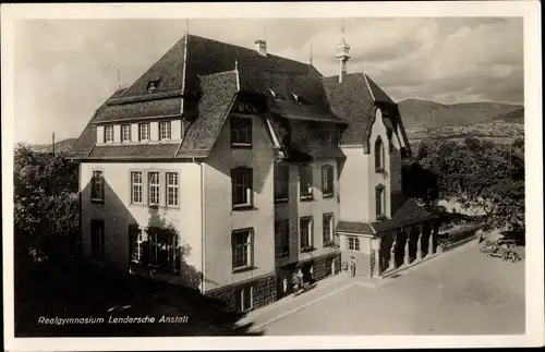 Ak Sasbach in der Ortenau, Lendersche Anstalt, Realgymnasium