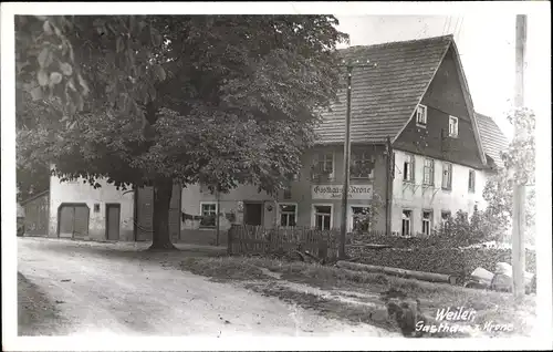 Foto Ak Weiler Königsfeld im Schwarzwald Baden, Gasthaus zur Krone