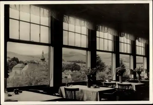 Ak Gersfeld in der Rhön Hessen, Pension goldener Stern, Innenansicht