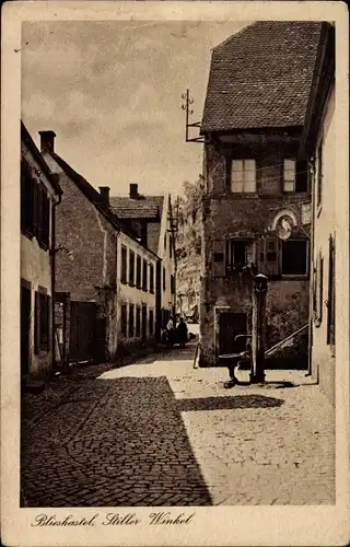 Ak Blieskastel im Saarland, Stiller Winkel, Wasserpumpe, Gasthaus