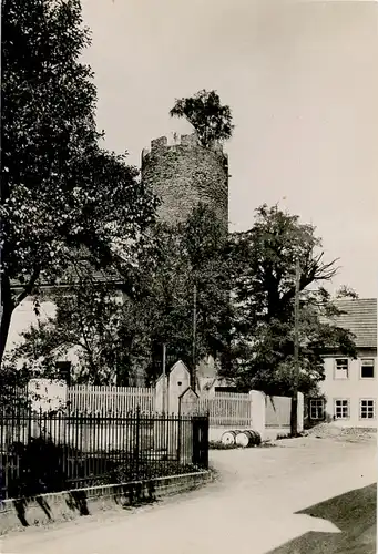 Foto Triptis in Thüringen, Schlossturm, Straßenpartie