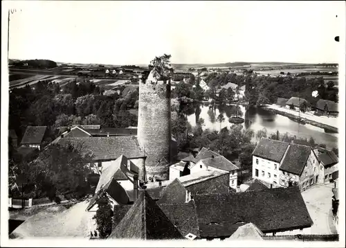 Foto Triptis in Thüringen, Schlossturm, Stadtpartie