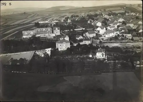 Foto Triptis in Thüringen, Ortspartie, Fliegeraufnahme