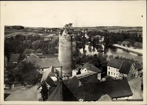 Foto Triptis in Thüringen, Schlossturm, Stadtpartie