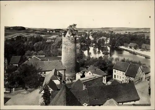 Foto Triptis in Thüringen, Schlossturm, Stadtpartie