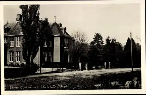 Ak Emmer Compascuum Emmercompascuum Drenthe, R. K.  U. L. O. School