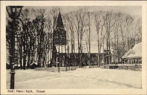 Ak Diever Drenthe Niederlande, Ned. Herv. Kerk