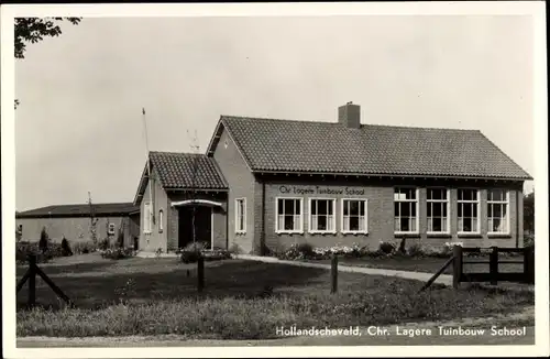 Ak Hollandscheveld Drenthe Niederlande, Chr Lagere Tuinbouw School