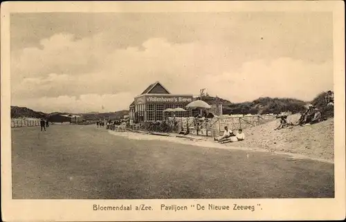 Ak Bloemendaal Nordholland Niederlande, Paviljoen De Nieuwe Zeeweg