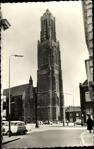 Ak Weert Limburg Niederlande, Markt met St. Martinuskerk