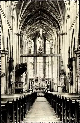 Ak Meerssen Limburg Niederlande, Interieur Basiliek