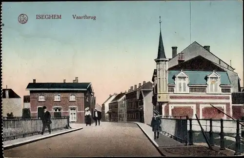 Ak Izegem Iseghem Westflandern, Vaartbrug