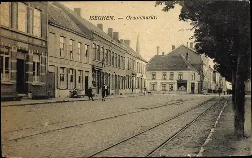 Ak Izegem Iseghem Westflandern, Graanmarkt