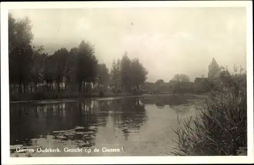 Ak Giessen Oudekerk Südholland Niederlande, Wasserpartie