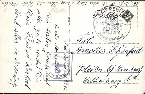 Ak Bad Reinerz Schlesien, Totale, Ring, Laua Quelle