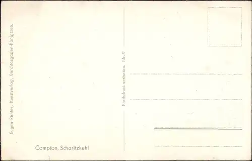 Künstler Ak Compton, Berchtesgaden in Oberbayern, Scharitzkehl