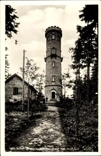 Ak Oybin in der Oberlausitz, Zittauer Gebirge, Hochwald, Aussichtsturm