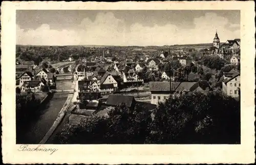 Ak Backnang in Württemberg, Blick auf die Stadt, Vogelperspektive