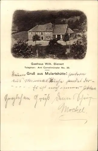 Ak Mulartshütte Roetgen in Nordrhein Westfalen, Gasthaus Wilh. Biervert