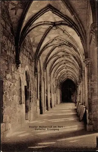 Ak Walkenried am Harz, Kloster, einfacher Kreuzgang