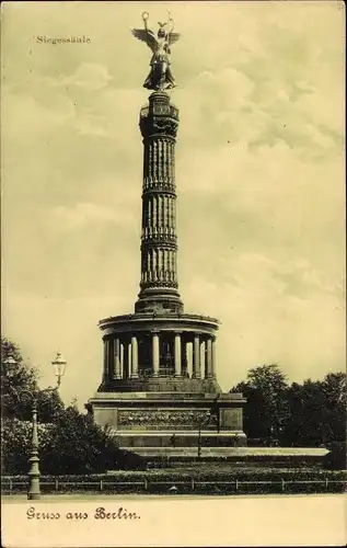 Ak Berlin Tiergarten, Siegessäule