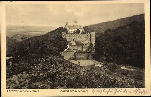 Ak Attendorn im Sauerland, Schloss Schnellenberg