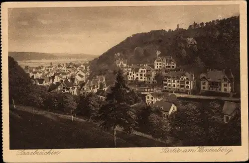 Ak Saarbrücken im Saarland, Partie am Winterberg