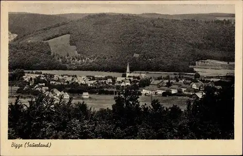 Ak Bigge Olsberg im Sauerland, Panorama