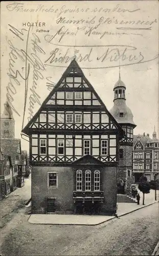 Ak Höxter in Nordrhein Westfalen, Rathaus