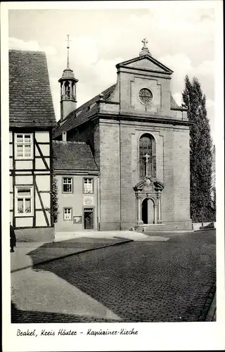 Ak Brakel in Westfalen, Kapuziner-Kirche