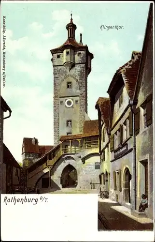 Ak Rothenburg ob der Tauber Mittelfranken, Klingenthor