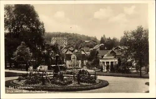 Ak Bad Liebenstein, Blick auf Ort, Aschenberg, Rondell